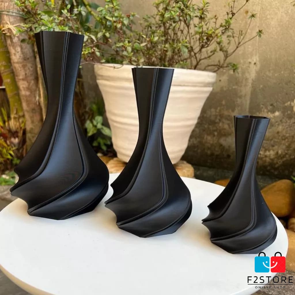 Vaso decorativo ondulado decoração Mesa Rack Sala Trabalho ambientes