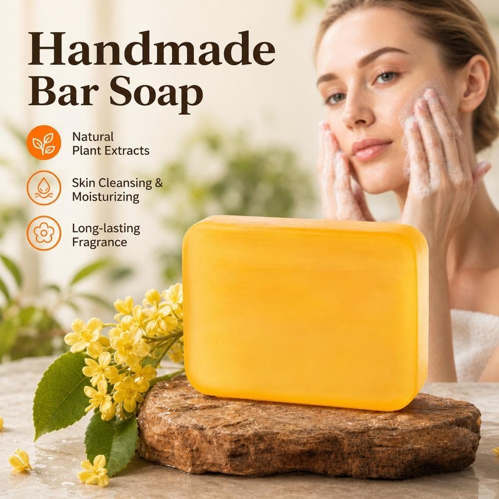 Sabonete Natural À Base De Plantas Infundido Com Extrato De Osmanthus Remove Suavemente Impurezas E Equilibra O Óleo Par