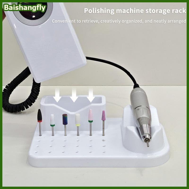 baishangfly Máquina De Broca De Unhas , Suporte De Bits , Exibição Para Treinamento Acessórios De Arte Ferramentas De Ma