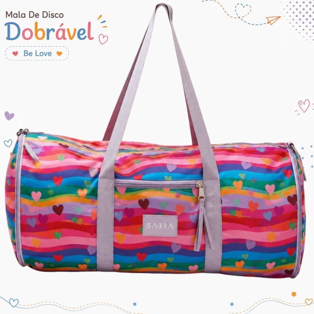 Mala De Disco Dobravel Be Love Sabra