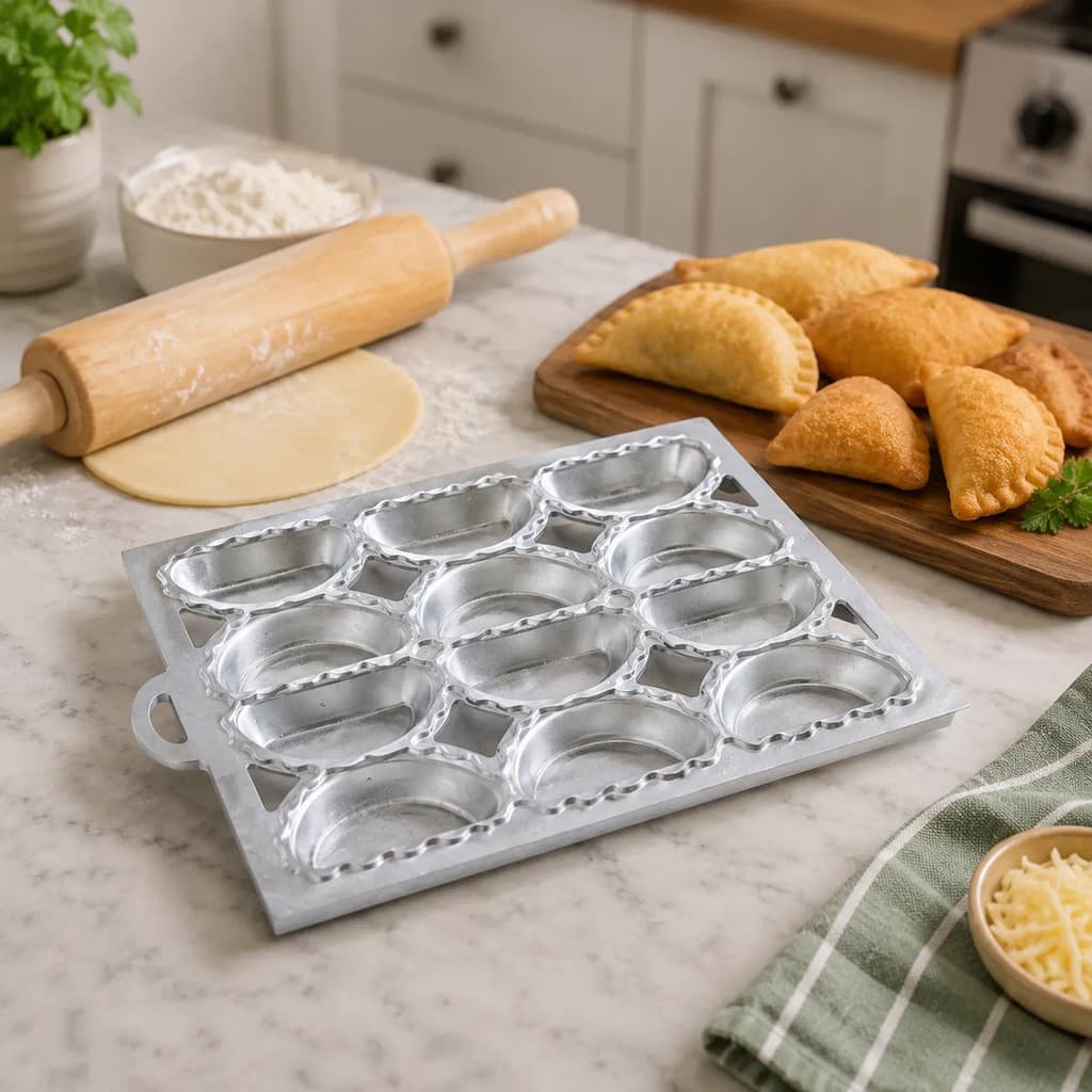 Forma Master Para Pastel Risolis Raviolis Tortei Em Alumínio