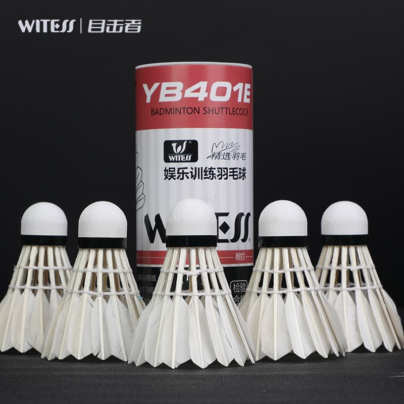 WITESS Badminton 401E atualizar bola de pena de pato bola de treinamento dedicada não é fácil de quebrar durável rei 3 p