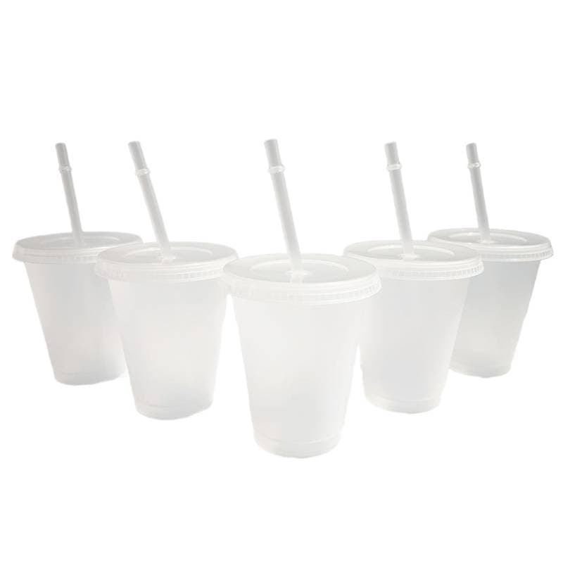 HENGHOME 475ml Canecas De Palha Copo Com Tampa De Água Bebidas Qualidade Alimentar PP Plástico Reutilizável Drinkware No