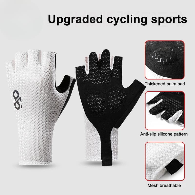 Luvas de Ciclismo de Verão Artglococo, Respiráveis, Meio Dedo, Antiderrapantes, para Bicicleta e Fitness BR