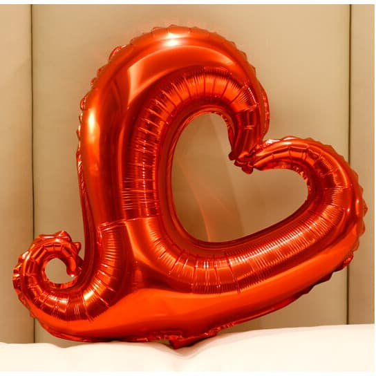 60cm grande amor coração balão gancho coração-snagging casamento festa de aniversário decoração filme de alumínio/folha