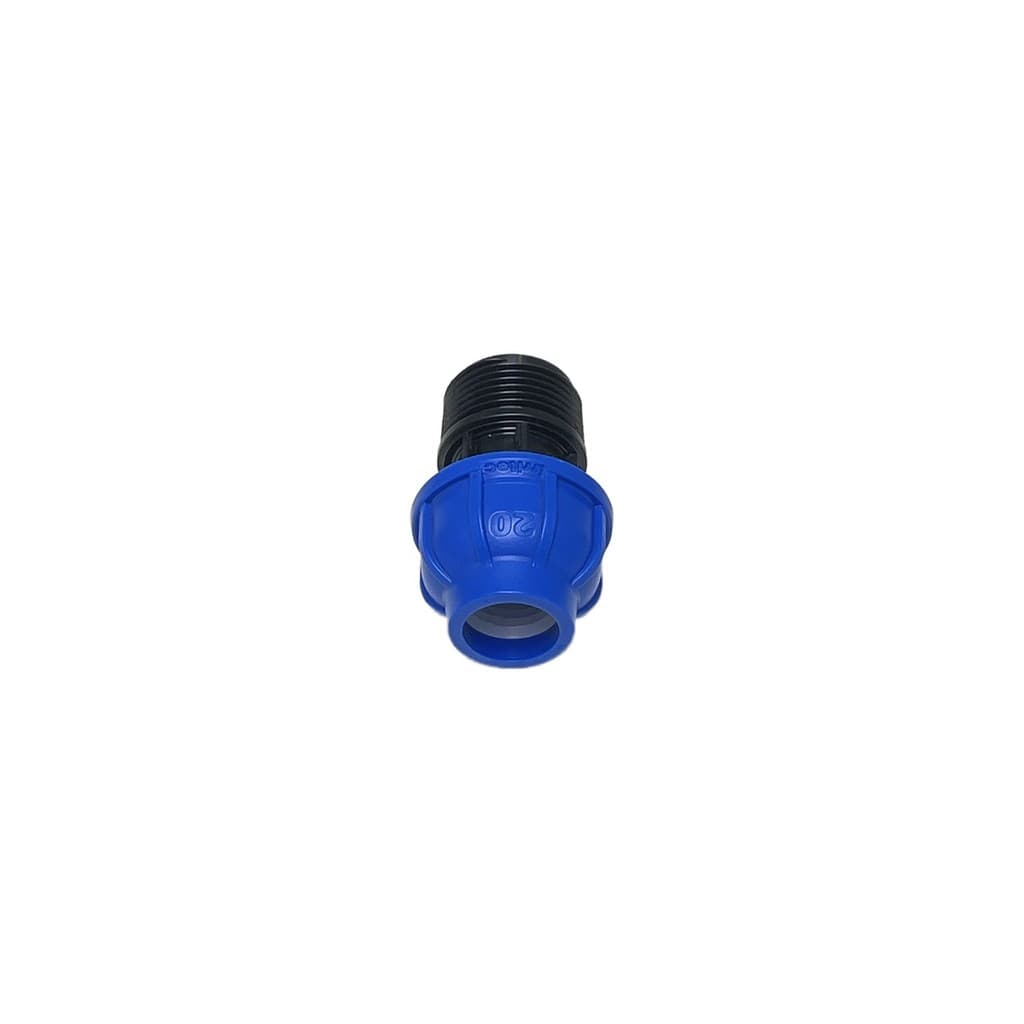Adaptador Pead 20mm X 3/4" Rosca Macho Irritec