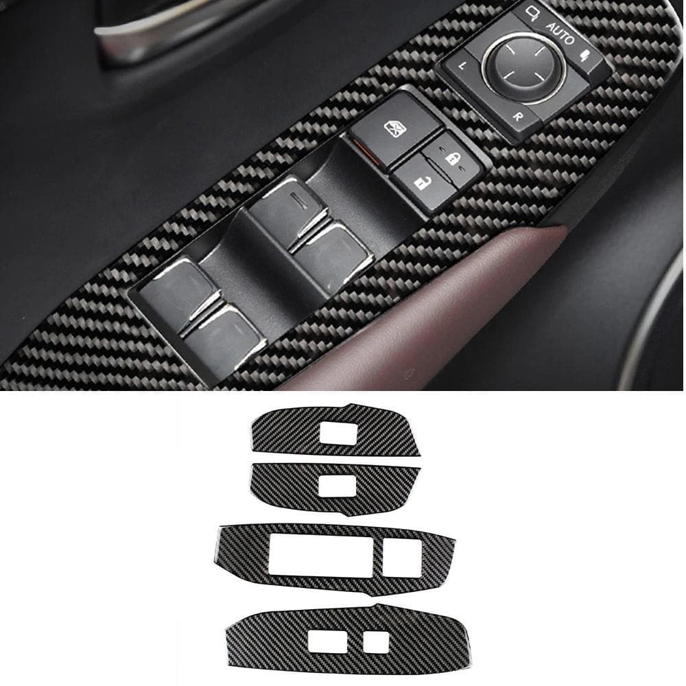 4 Unidades Para Lexus NX 200 200t 300h 2014-2019 Interruptor De Elevação De Janela De Carro Painel De Botão Decoração Ca
