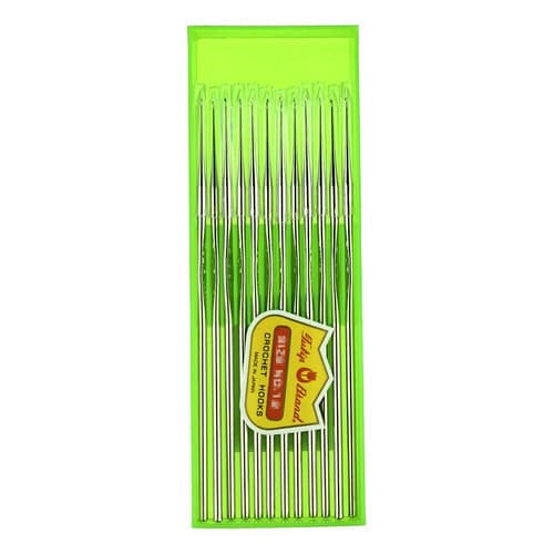 Agulha Crochê Tulip Japão Kit 12 Unid Aço Inox 1,5mm N2 Aço Inoxidável