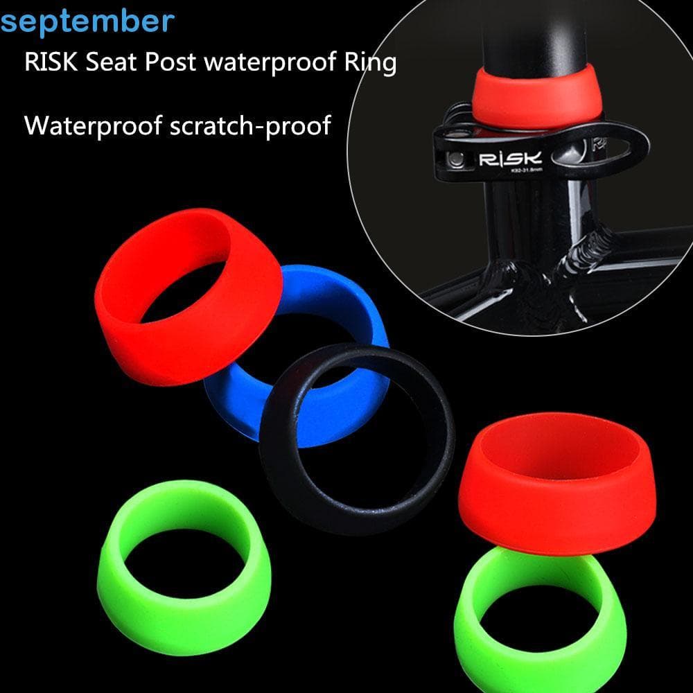 Setembrob Selim Braçadeiras Capa À Prova Dwaterproof Água Mountain Bike Bicicleta Espigão Poeira Silicone Peças Da
