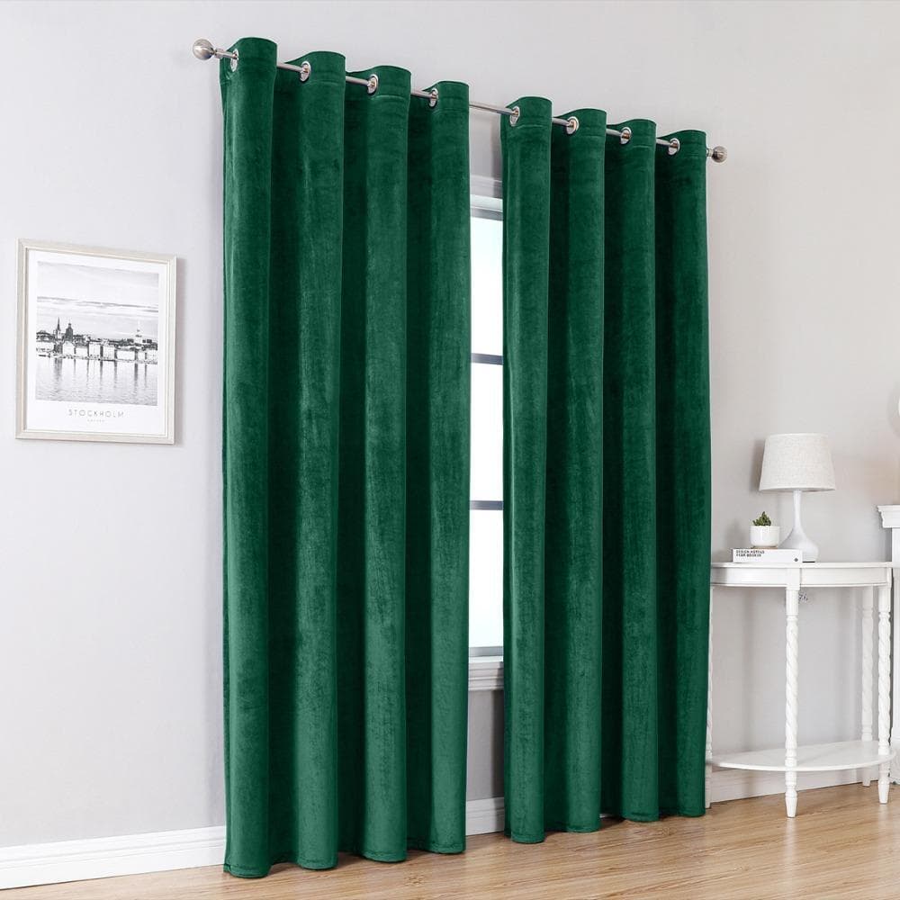 Cortinas Blackout TEVO , Cortina De Veludo Com Toque De Textura Macia E Bloqueio De Luz , Sem Perfuração