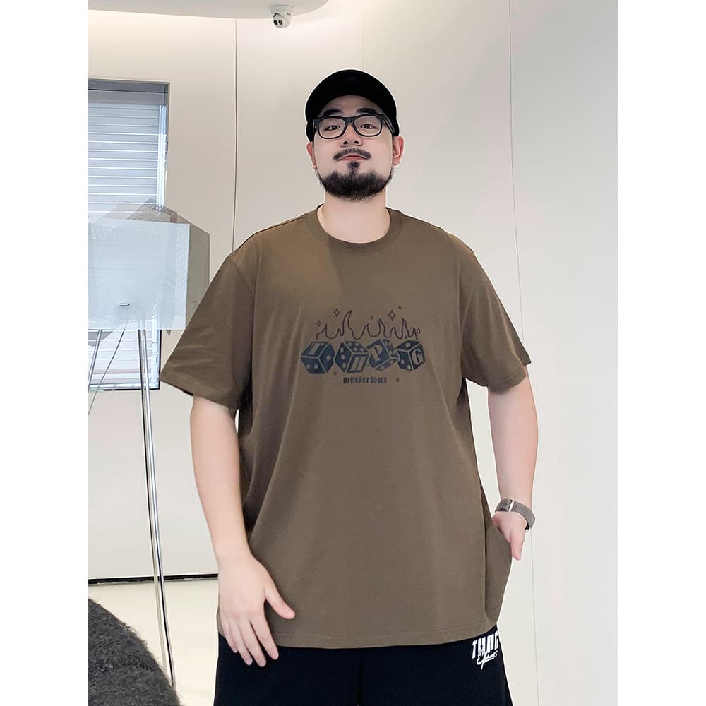 Vhitosun vhitosun plus size masculino de manga curta camiseta masculina plus size gordura camiseta masculina verão mais
