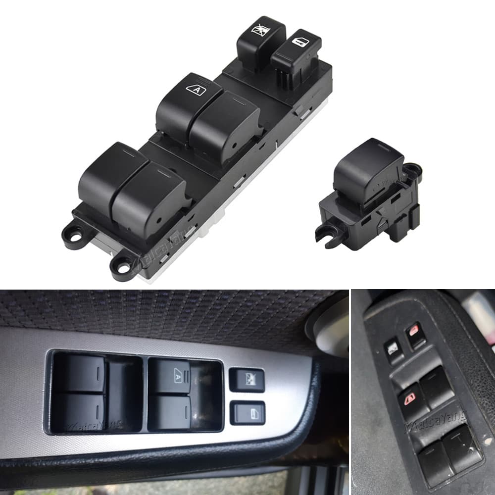 Acessórios Do Carro Interruptor De Controle Mestre Da Janela Elétrica Para Nissan TIIDA C11 SC11 C11Z Versão S SL 25411-