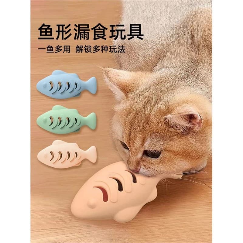 Gato faltando comida brinquedos gato brinquedos Silicone peixe gatinho gato brinquedo bolas molares animais de estimação