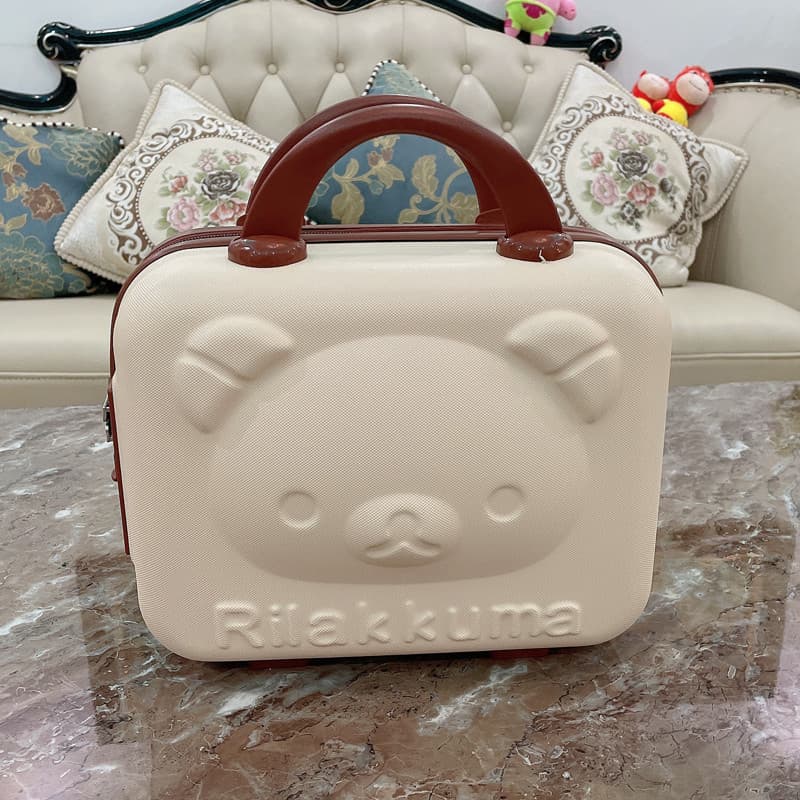Bonito mão bagagem lembrança maquiagem pequena caixa saco 47cm dos desenhos animados Anime senha caixa de armazenamento