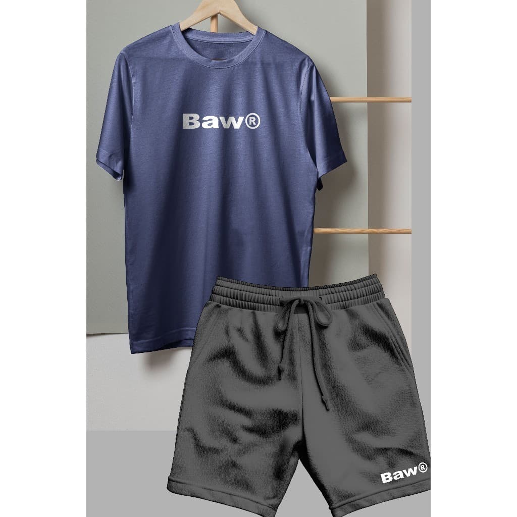 Conjunto Camiseta e Bermuda B a w  Estilo e Conforto