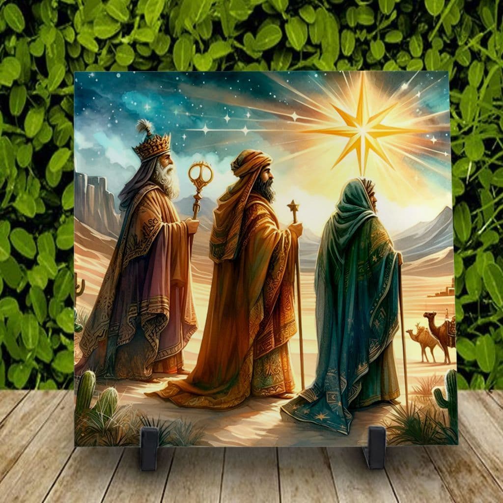Azulejo/Quadro Personalizado  Três Reis Magos