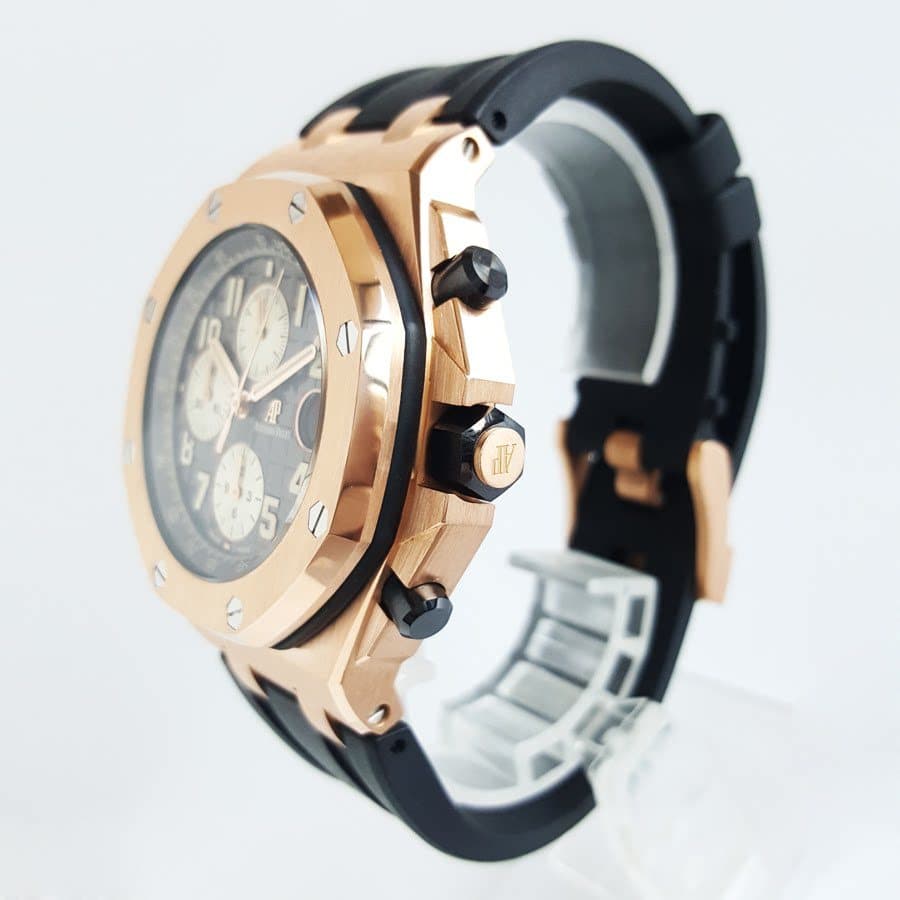 Relógio masculino relógio masculino série Royal Oak Rose Gold relógio mecânico automático masculino 26470OR