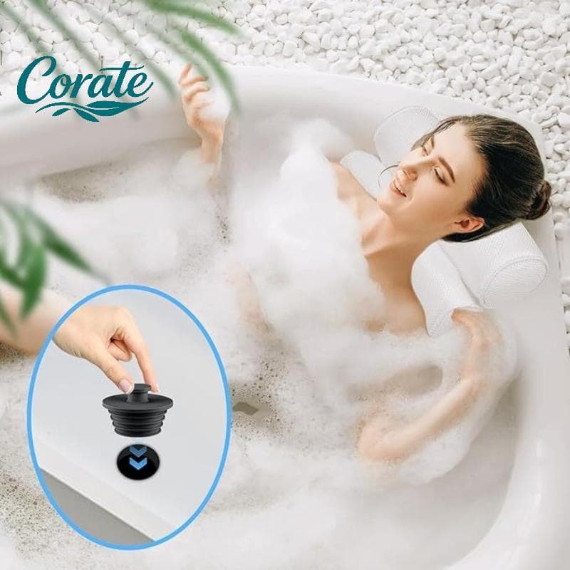 [Corate] Rolha De Drenagem De Banheira De Silicone , 2 Peças , Vedação Apertada , Plugue À Prova De Vazamento Para Apart