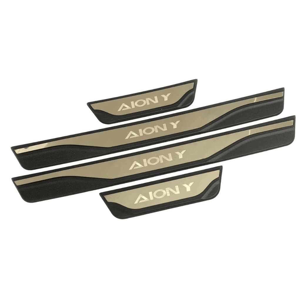 Aço Inoxidável Guarnição de Soleira Proteção de Porta de Carro para GAC AION Y, Conjunto de 4 peças