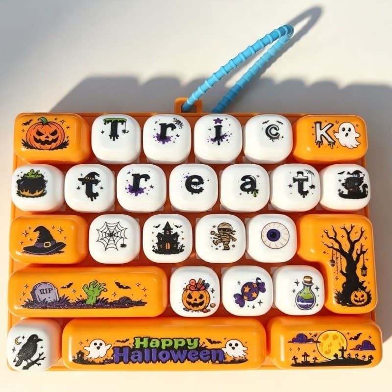 Teclado de descompressão divertido de 26 teclas, brinquedo de descompressão criativo, chaveiro, ornamentos, imprensa, mú