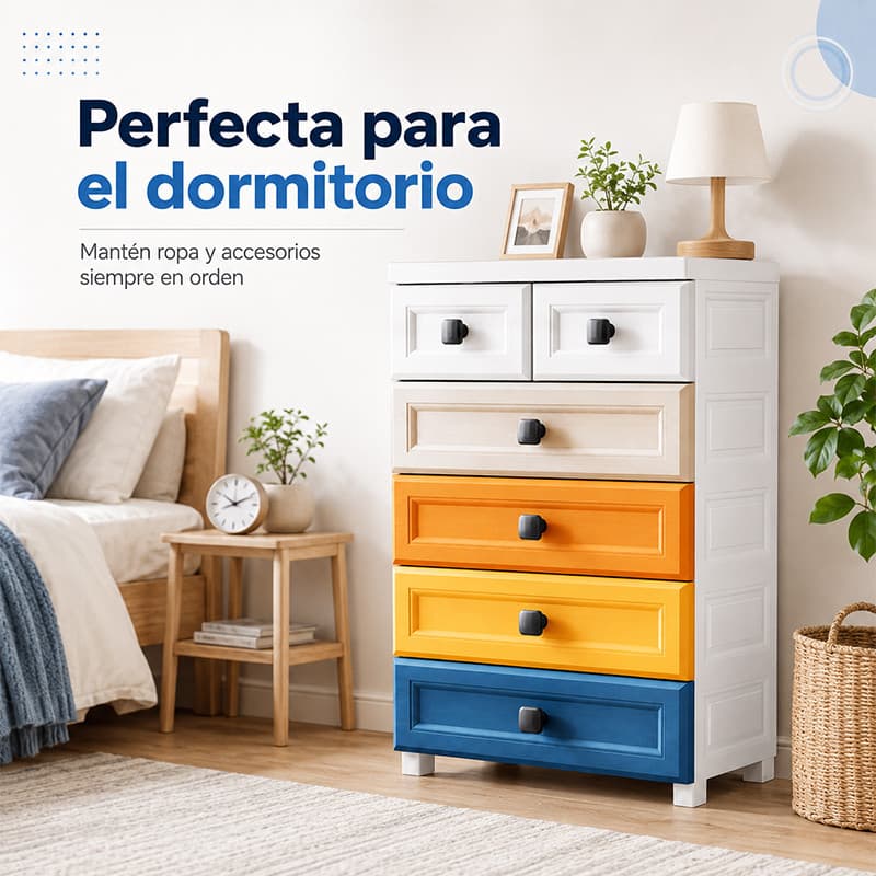 DRELIFE Gaveteiro Organizador De Plástico 3/5 Camadas Para Roupas, Brinquedos E Papelaria Para Quarto, Escritório E Cozi