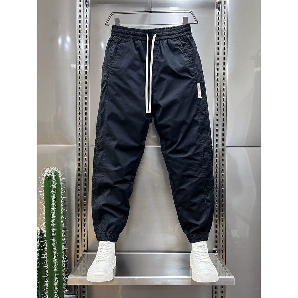 Calças casuais masculinas outono 2023 novo estilo macacão harem calças na moda moda calças esportivas pernas pequenas to