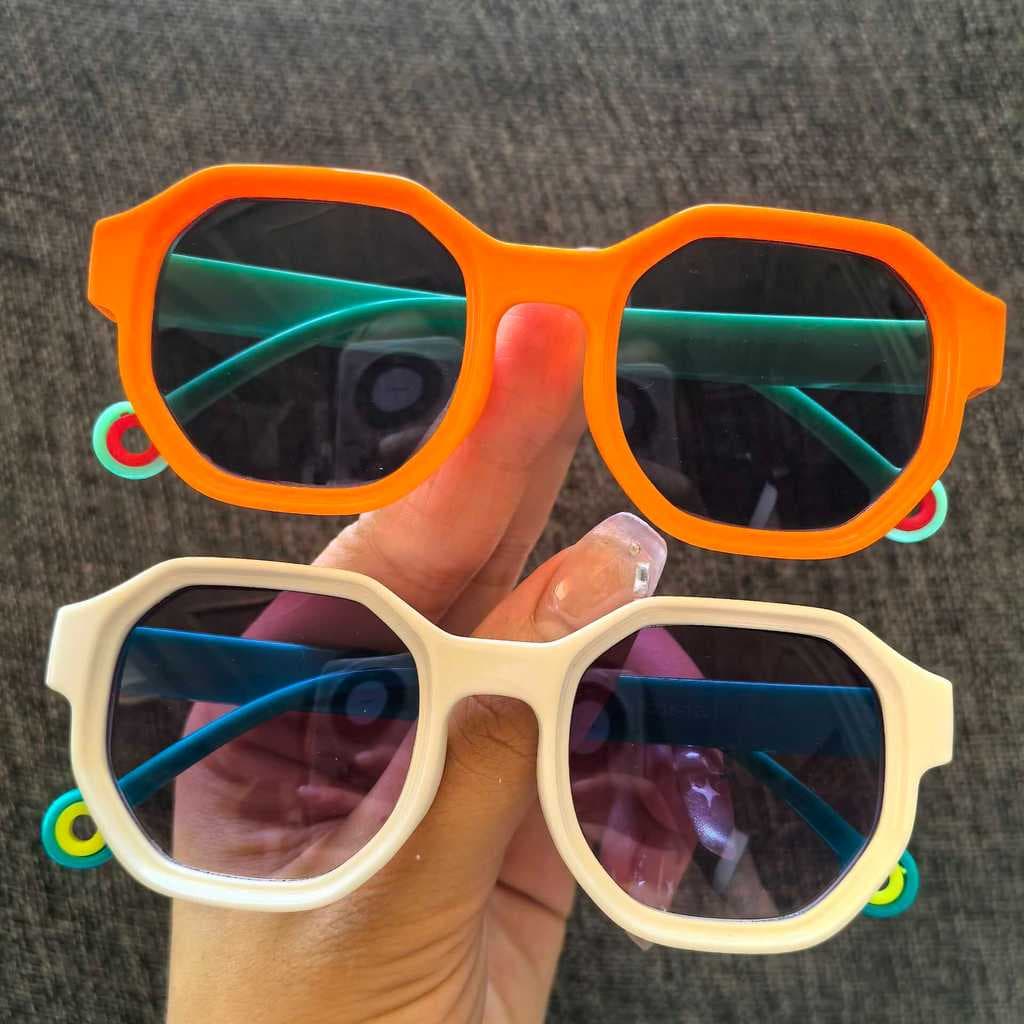 Novo estilo óculos de sol infantis meninos meninas Anti-ultravioleta estilo passeio óculos de sol bebê Sunscre