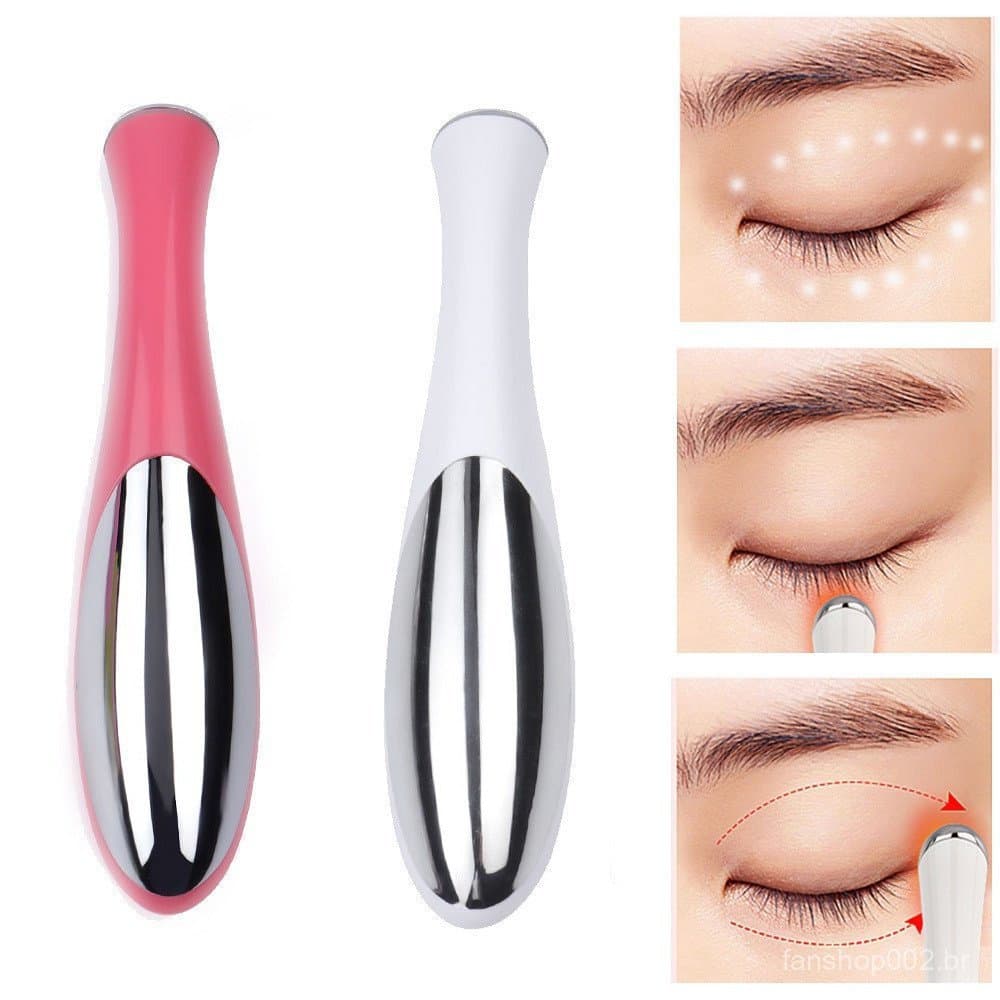 Massageador de Olhos Tipo Caneta Elétrica Massageador Facial de Olhos Vibração Facial Fina