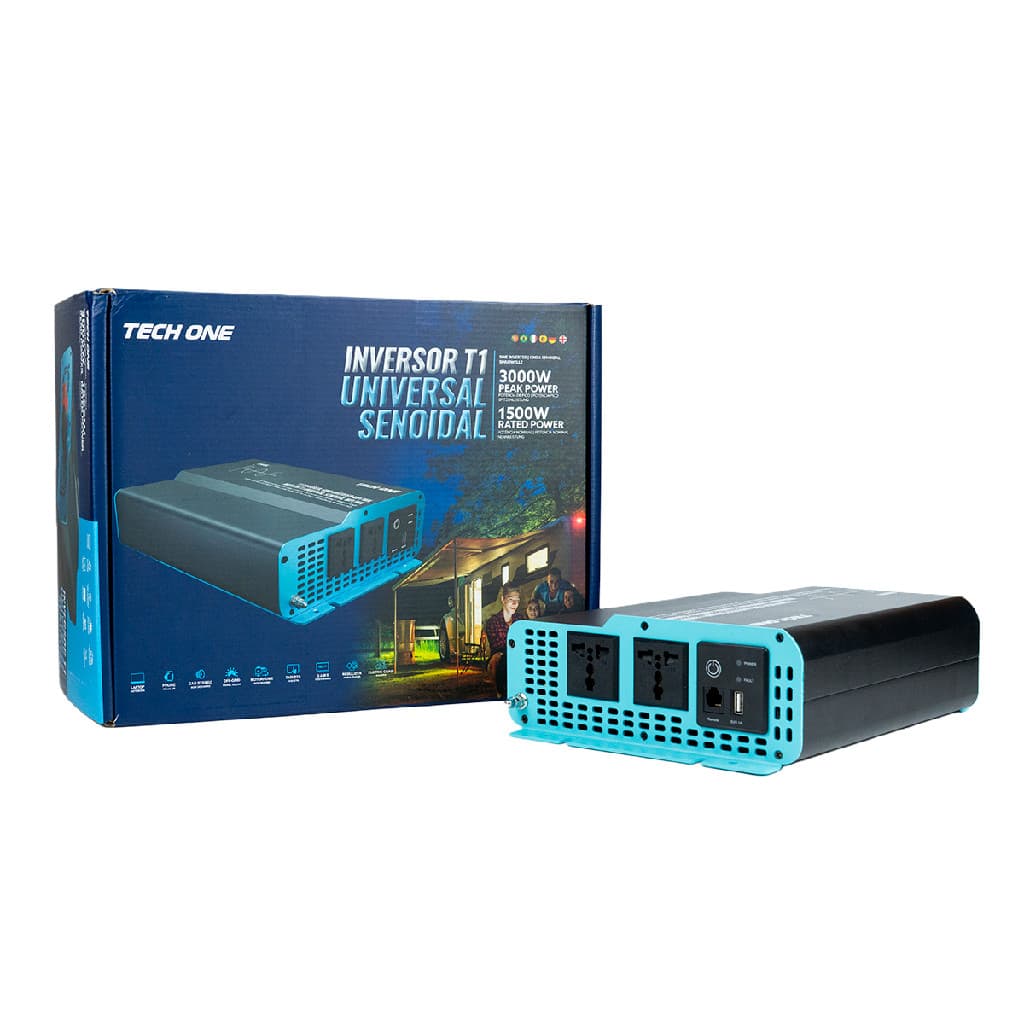 Inversor De Voltagem T1 1500w Real Senoidal 24v Para 127v