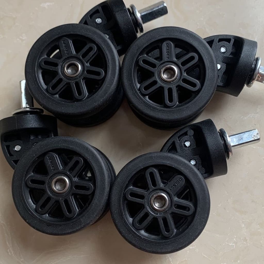 Conjunto de 4 peças XY DELSEY, rodas de reposição para malas, acessórios para malas, rodízios universais A43 MUMV
