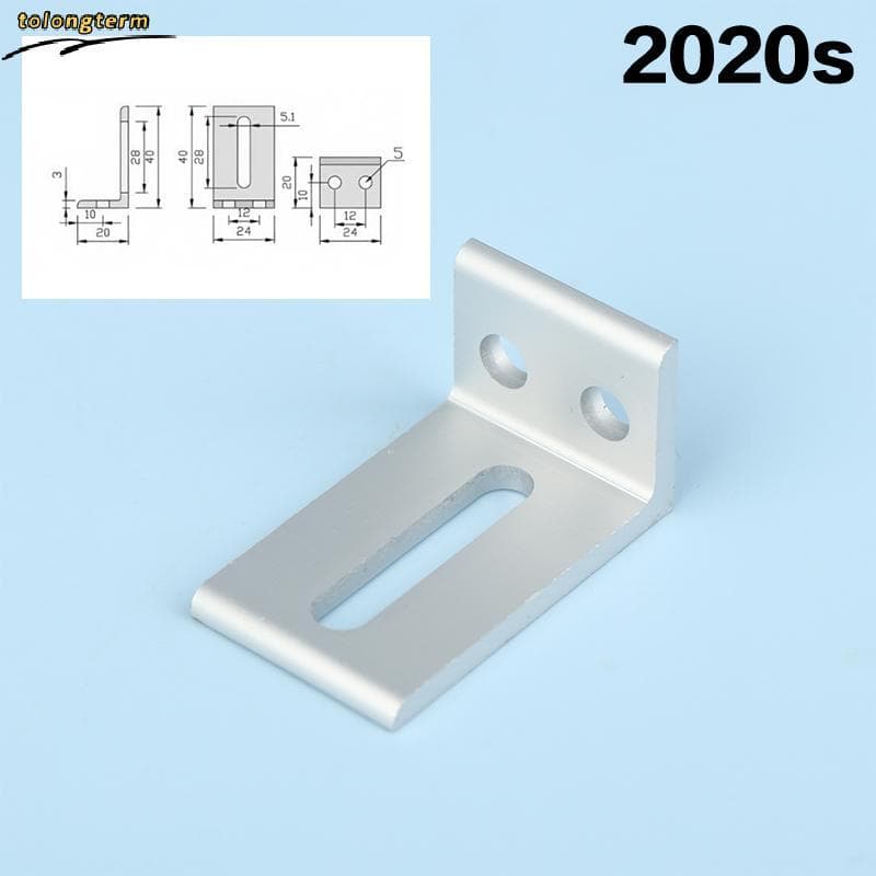 1/2 Unidades De Suporte De Placa De Camada De Estrutura De Perfil De Alumínio Braets 2020 3030 4040 Peças De Fixação Lat
