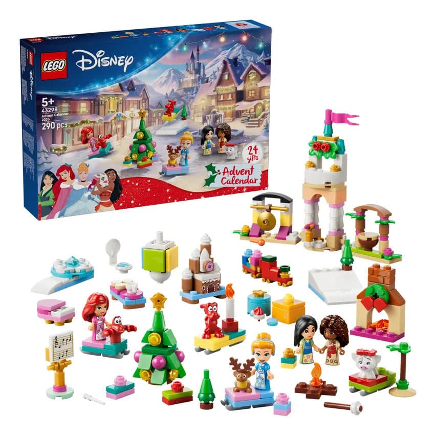 Calendário do Advento LEGO Disney Princesas 43298 290 Peças para Contagem Regressiva até o Natal