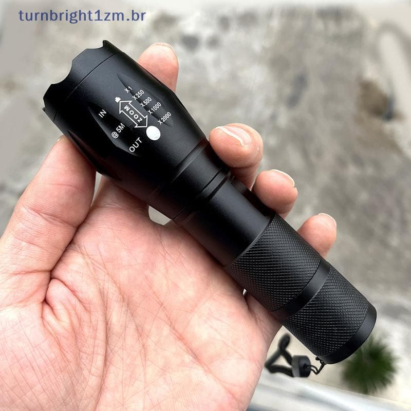 Lanternas Led De Alta Potência Tocha De Acampamento 5 Modos De Iluminação Zoom Light Ligas De Alumínio Material À Prova