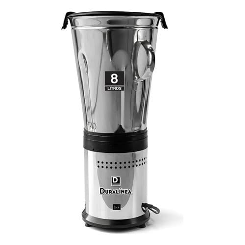 Liquidificador Industrial 8L Aço Inox 800w Baixa Rotação - 110v ou 220v Comercial