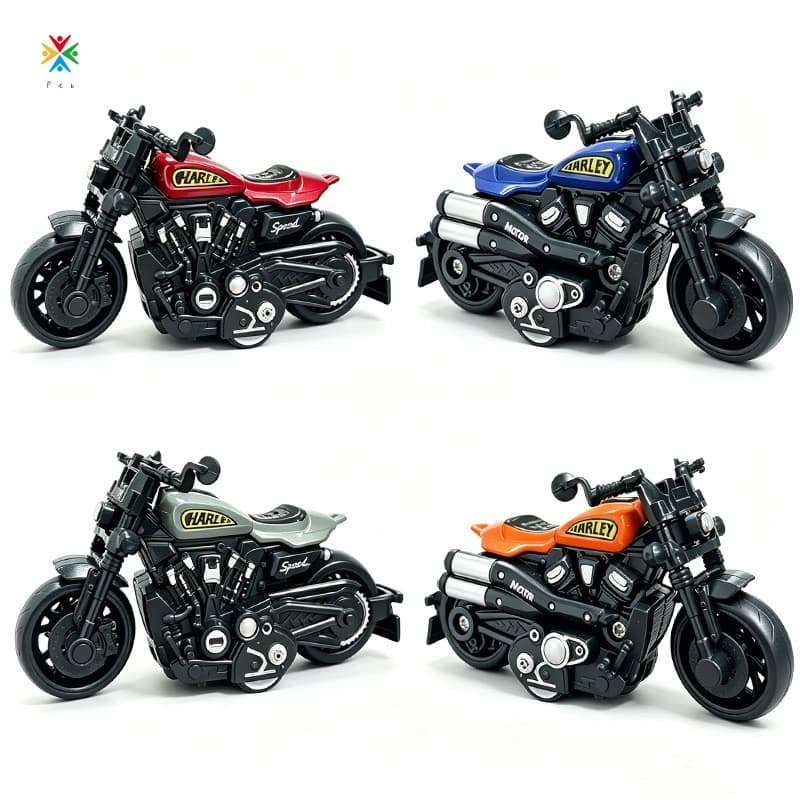 Chaveiro Modelo De Motocicleta Em Liga Retrátil-Brinquedo De Simulação Para Máquina De Agarrar