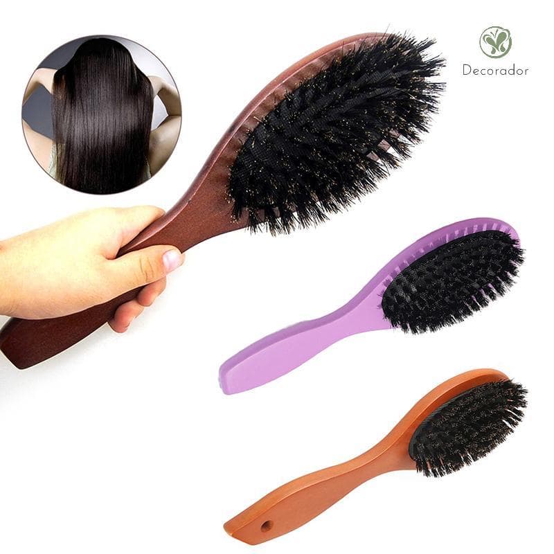 Decorador Lotus Wood Javali Cerdas Barba Escova Airbagb Ferramenta De Cabeleireiro-Unissex