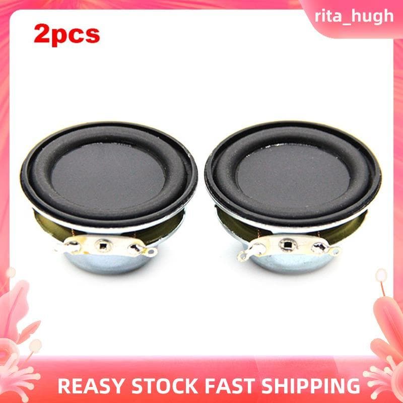 2 Pçs Alto-Falante De Áudio 4Ω 5W 40mm 1.5 Polegada Multimídia De Gama Completa Som DIY Para Home Theater