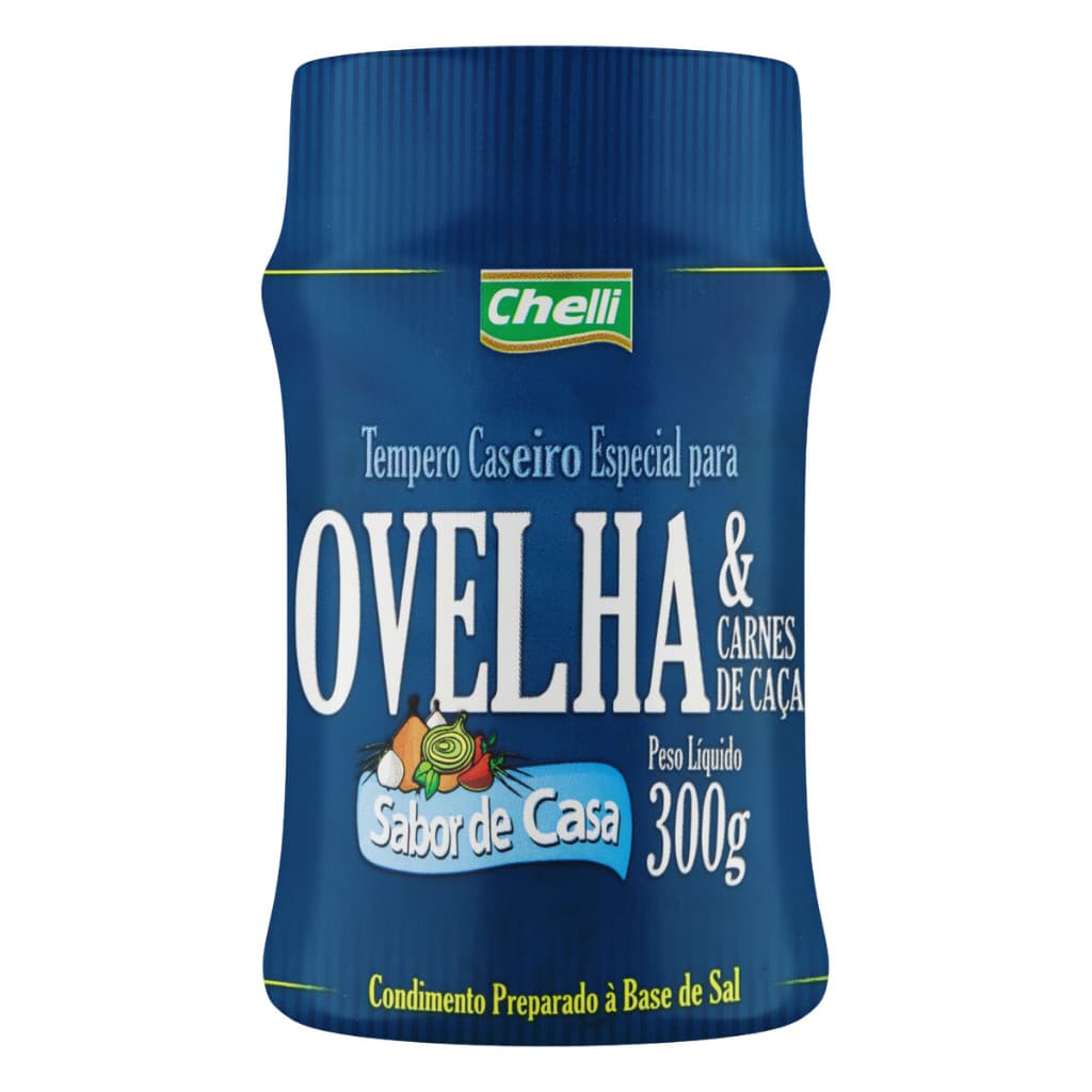 Tempero pronto a base de sal Sabor de Casa Ovelha e Caça Chelli 300g