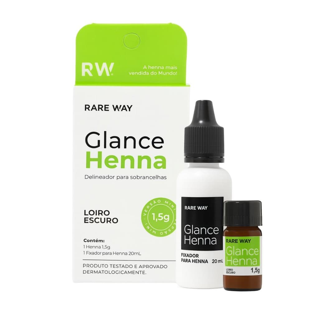 Henna Sobrancelha Glance Rare Way Mini 1,5 G Loiro Escuro - Designer Para Sobrancelha