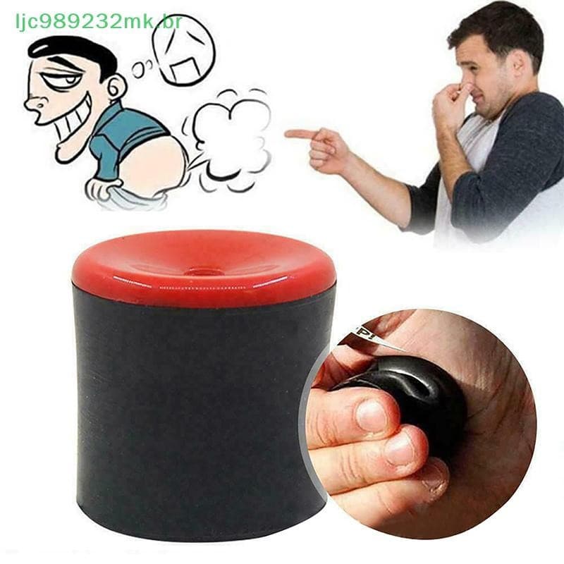 [MYBR] Máquina De Peido Brinquedo De Borracha Brincadeira Novidade Espremer Pooter Criar Sons Realistas (Vermelho + ck)