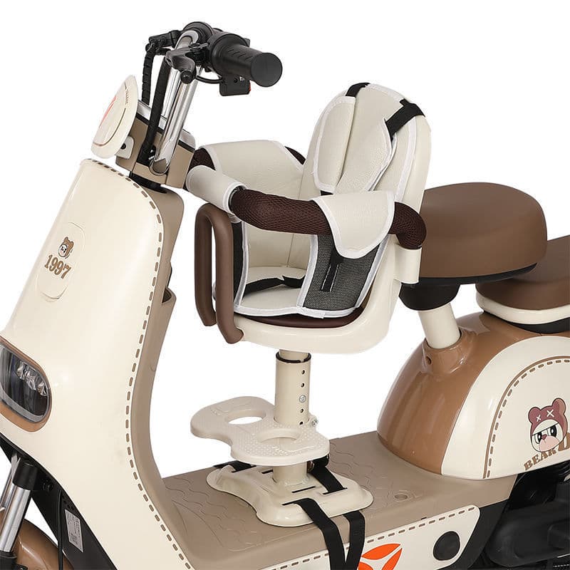 Assento de criança para carro elétrico, assento dianteiro para bebê, bateria, Pedal de carro, motocicleta elétrica, segu