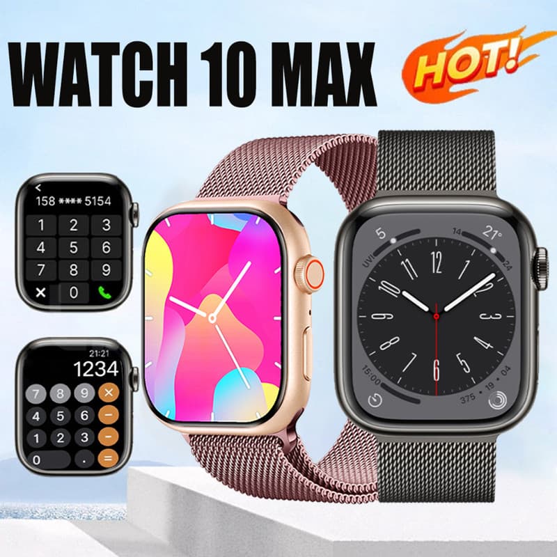 2025 Smartwatch Relogio Inteligente Relógio 10 max Chamadas Esportes Masculino Feminino Android IOS