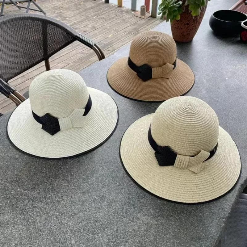 Mulheres Verão Sol Sombra Chapéus Palha Viseira Chapéu Protetor Solar Proteção Dobrável Feminino Beira-Mar Praia Boné Ca