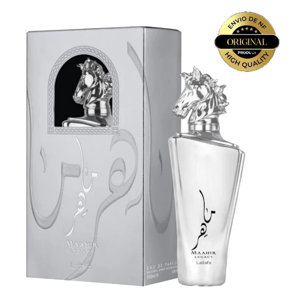 Perfume Árabe Masculino Lattafa Maahir Legacy Eau de Parfum EDP 100ml Original