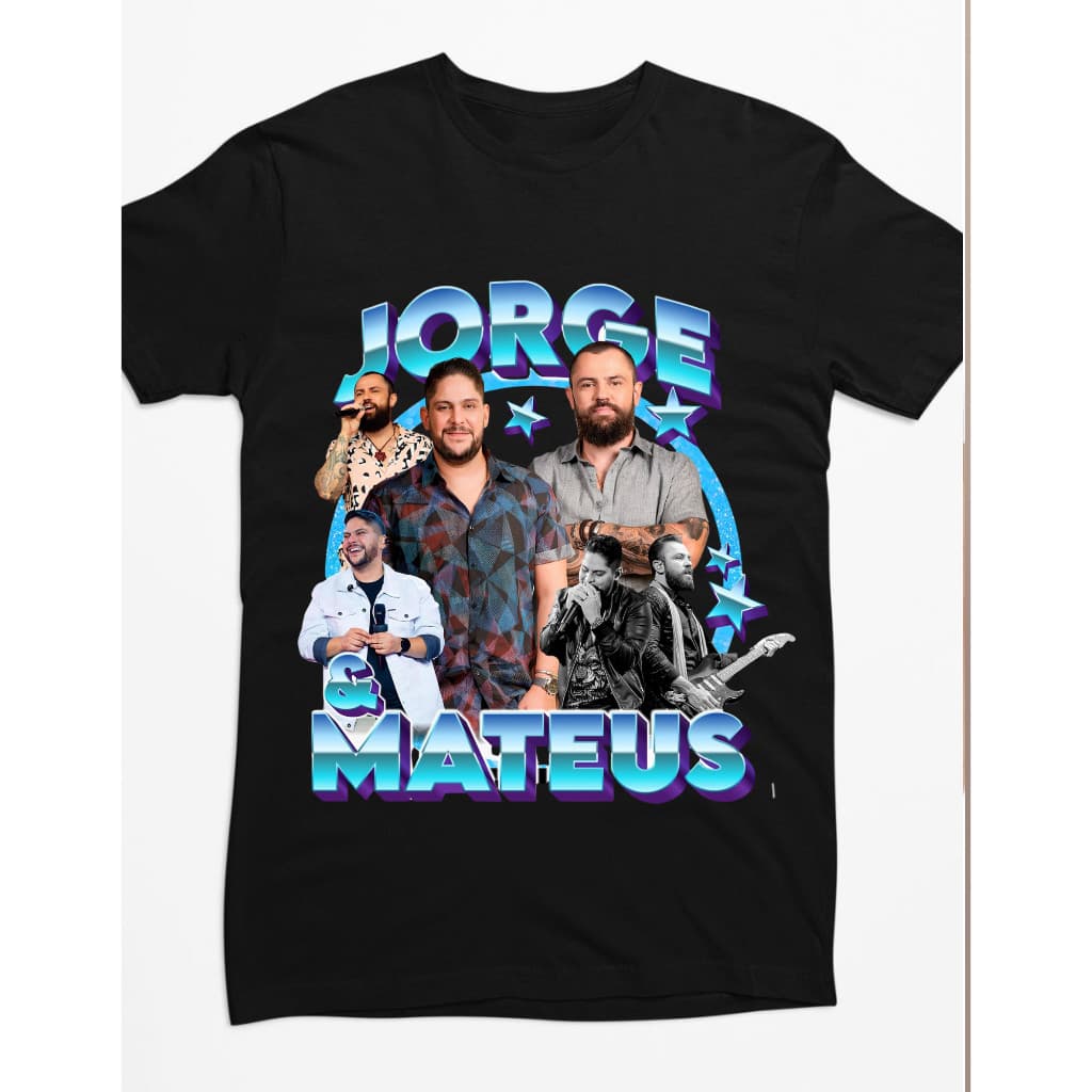 camiseta blusa jorge mateus sertanejo camisa algodão laçamento envio já