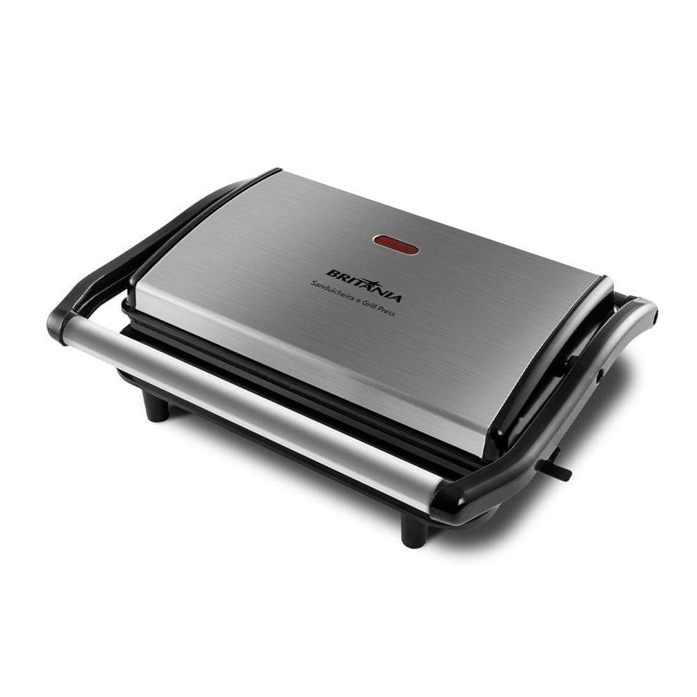 Sanduicheira E Grill Britânia BGR27I Press 2 Em 1 850W 220V