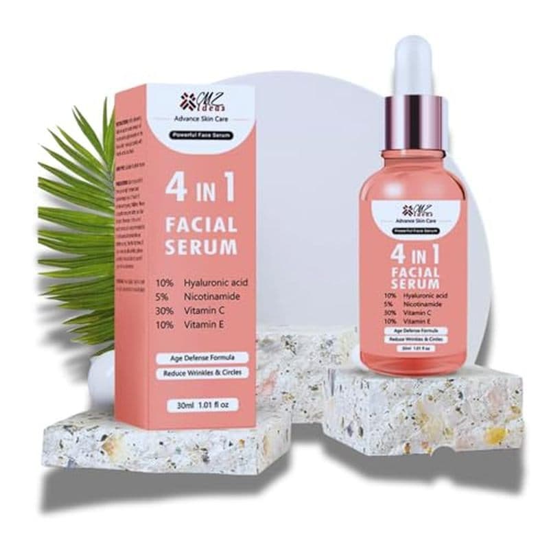 Soro Facial 4 Em 1 , Ácido Hialurônico 10 % , 5 Niacinamida , 30 Vitamina C , De E , 1.01 fl oz