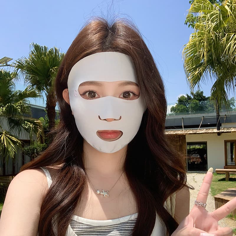 Rosto cheio protetor solar máscara facial feminino proteção ultravioleta verão equitação pára-sol máscara proteção facia
