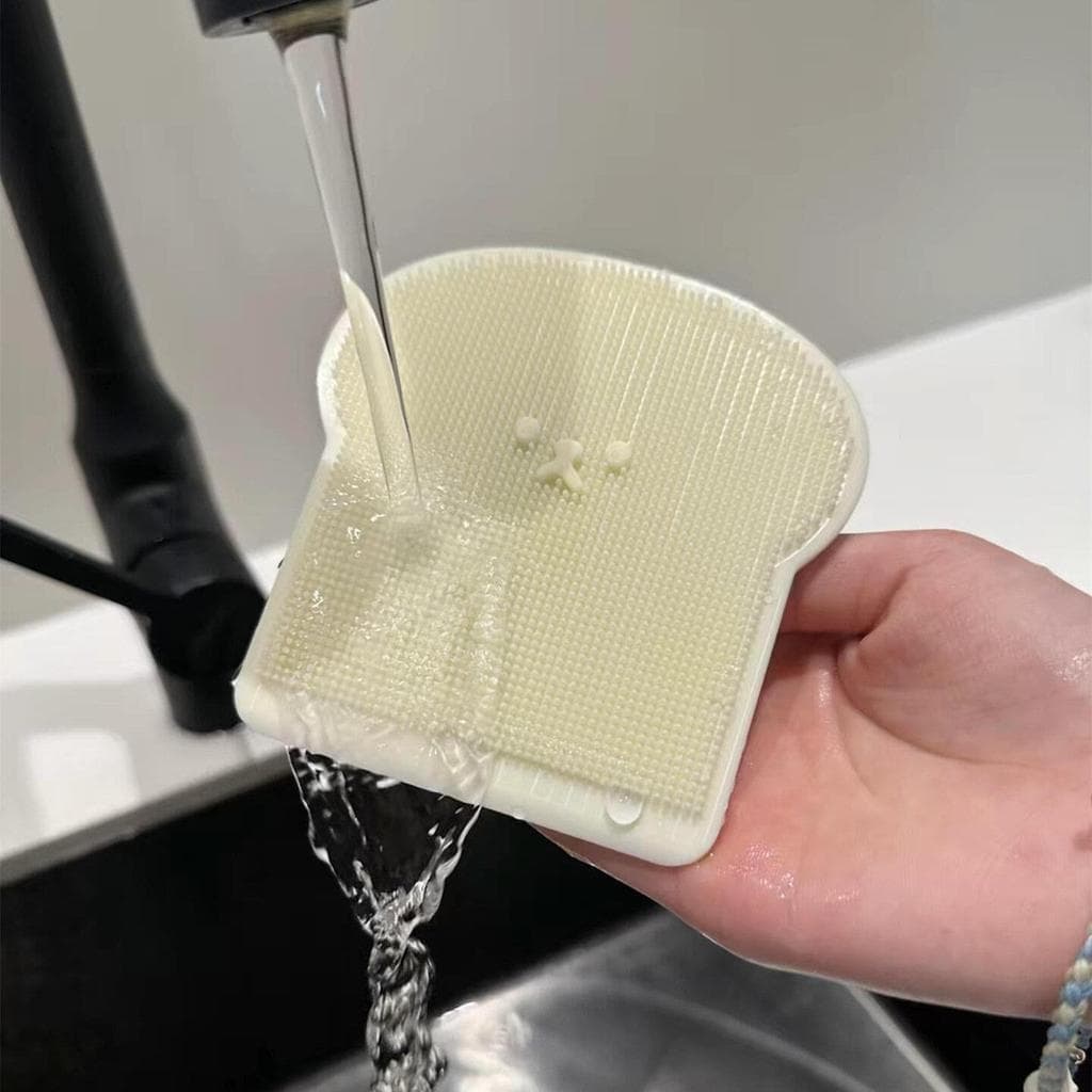 Escova de lavar louça de Silicone fofa, escova de limpeza doméstica de frutas e vegetais, descontaminação, pano de óleo