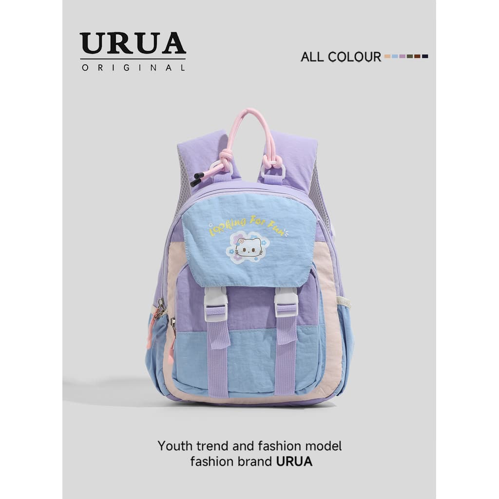 Mochila escolar para jardim de infância, mochila leve de desenho animado para meninas e crianças, mochila pequena para p